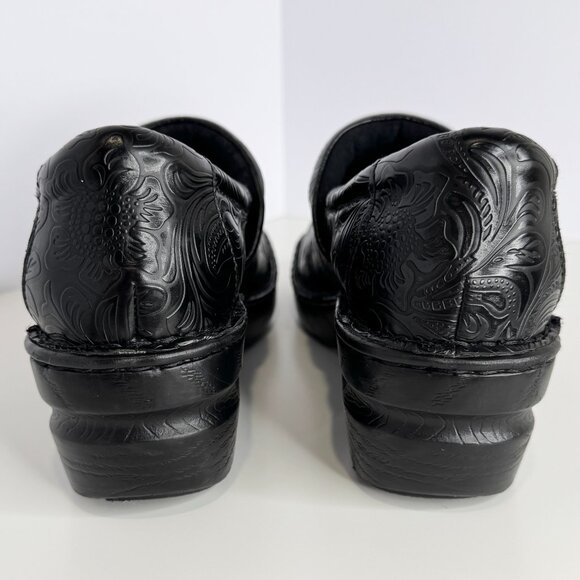 BOC BORN CONCEPT Black Clogs Women 11 Paisley - Picture 5 of 7